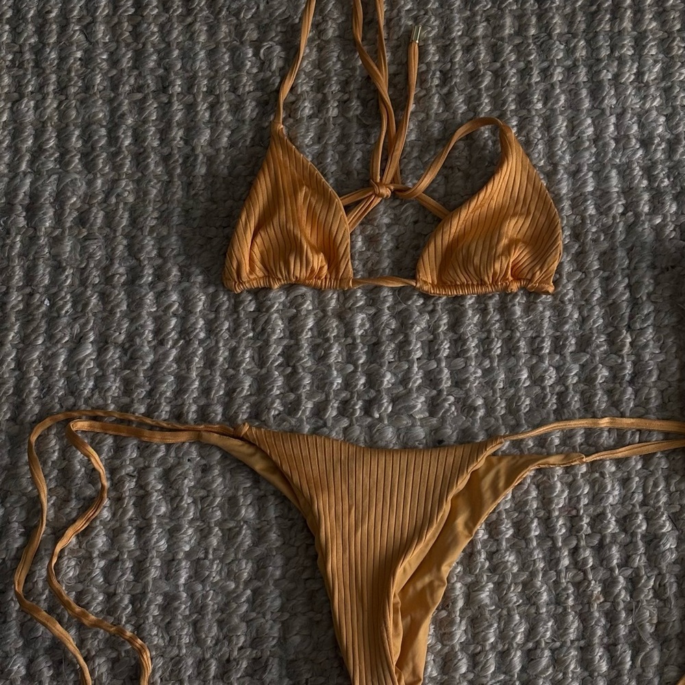 Monday Swimwear Orange Bikini Set - Picture 2 of 7
